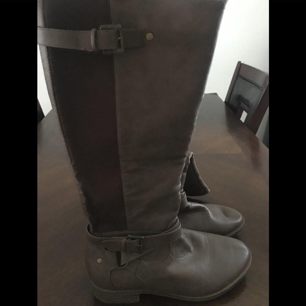 Tall wide calf boots